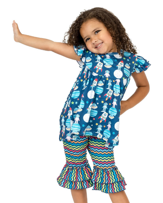 Pete & Lucy Outer Space Capri Set