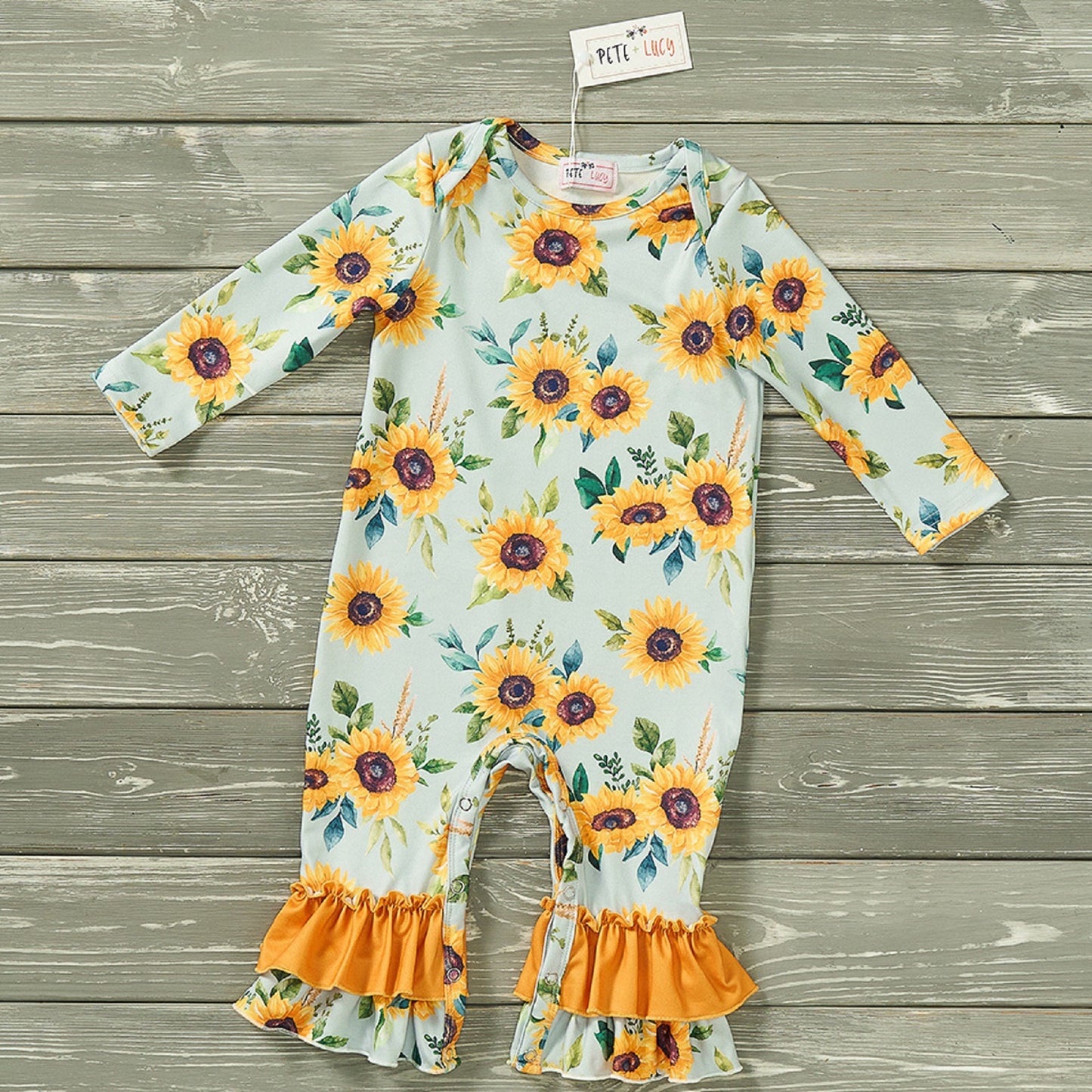 Pete + Lucy Sunny Petals Girls Romper